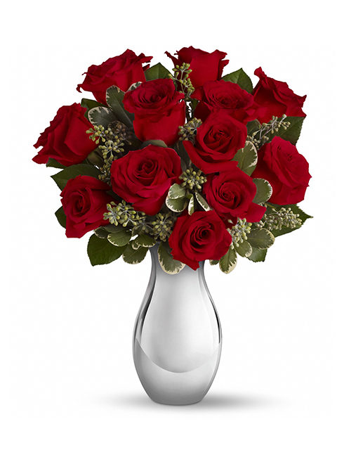 12 rose rosse