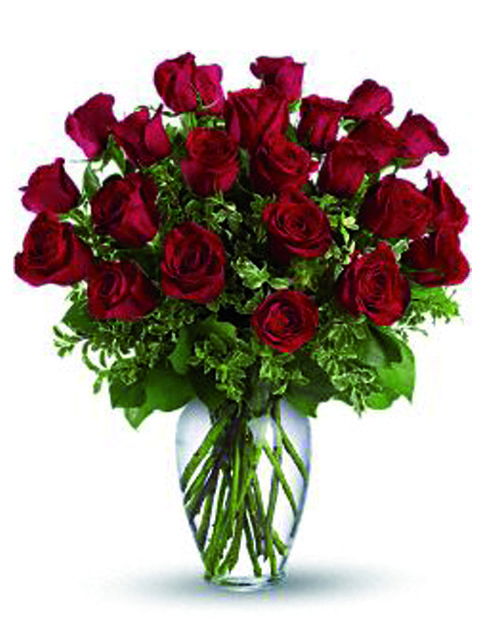 24 roselline con verde