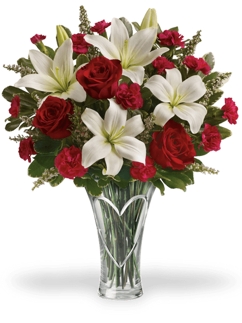 bouquet di rose e garofani