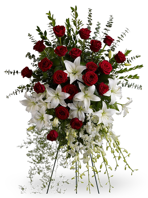 cuscino funebre di rose