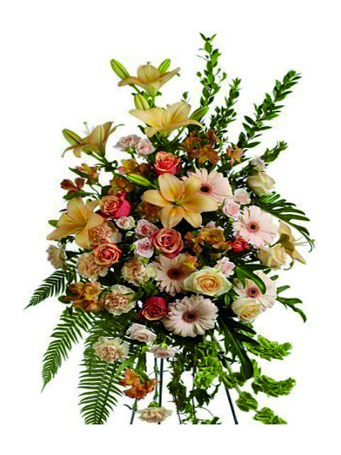 cuscino funebre di fiori misti