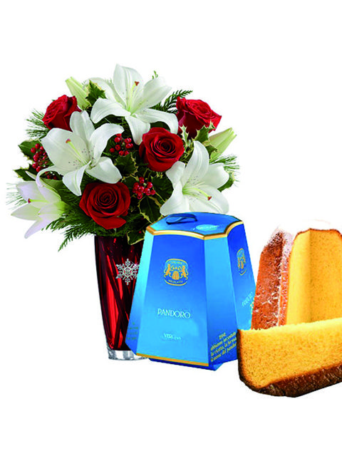 rose lilium e pandoro classico