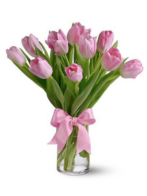 bouquet di tulipani rosa